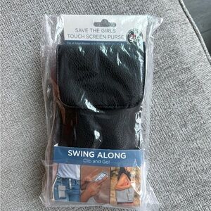 The Girls Black Touch Screen Purse